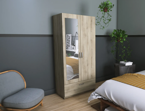 Armoire 2 portes 1 tiroir 