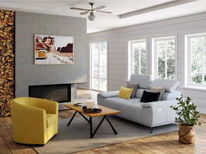 Tapis 200x290 cm Gris